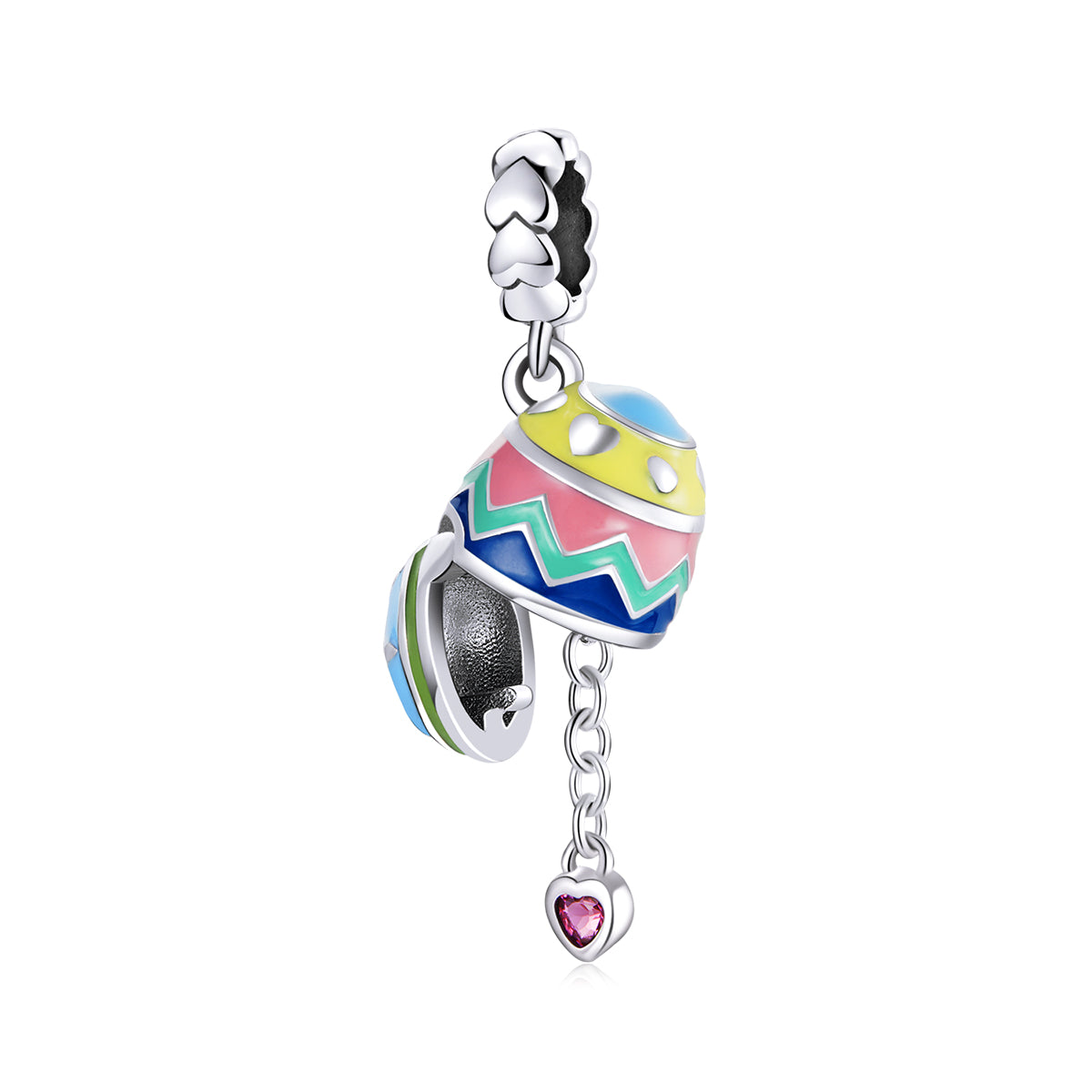 Colourful Easter Egg Dangle Charm