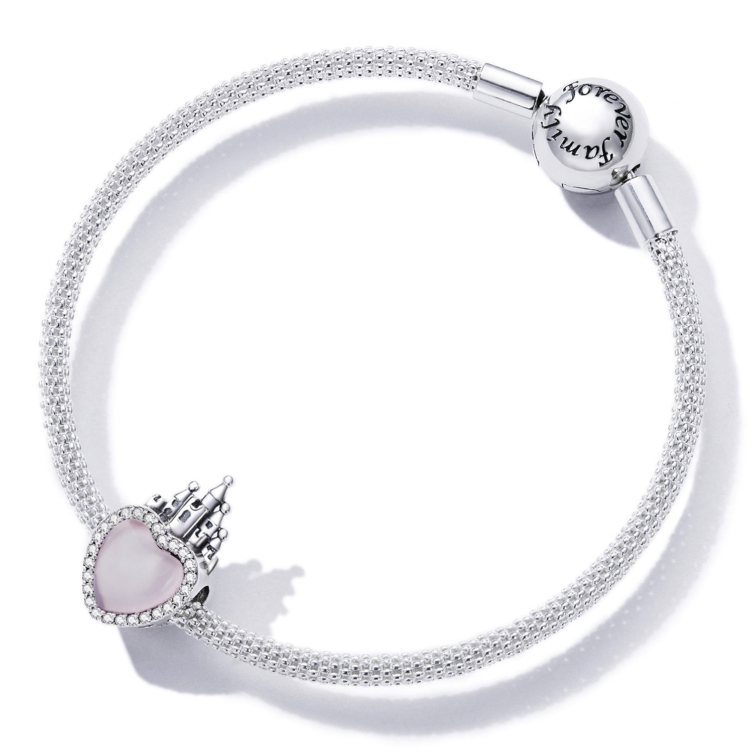 Princess Castle Heart Charm