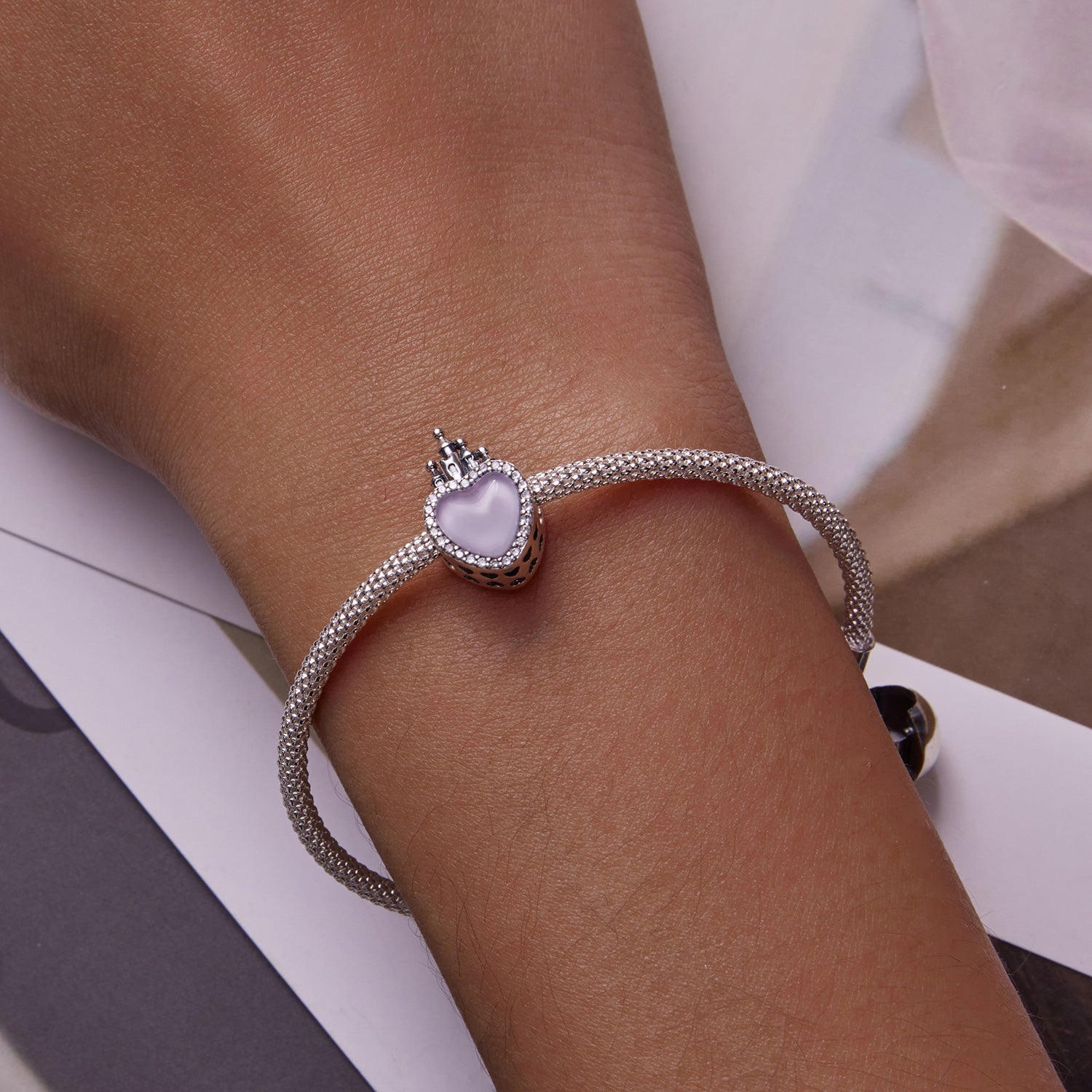 Princess Castle Heart Charm