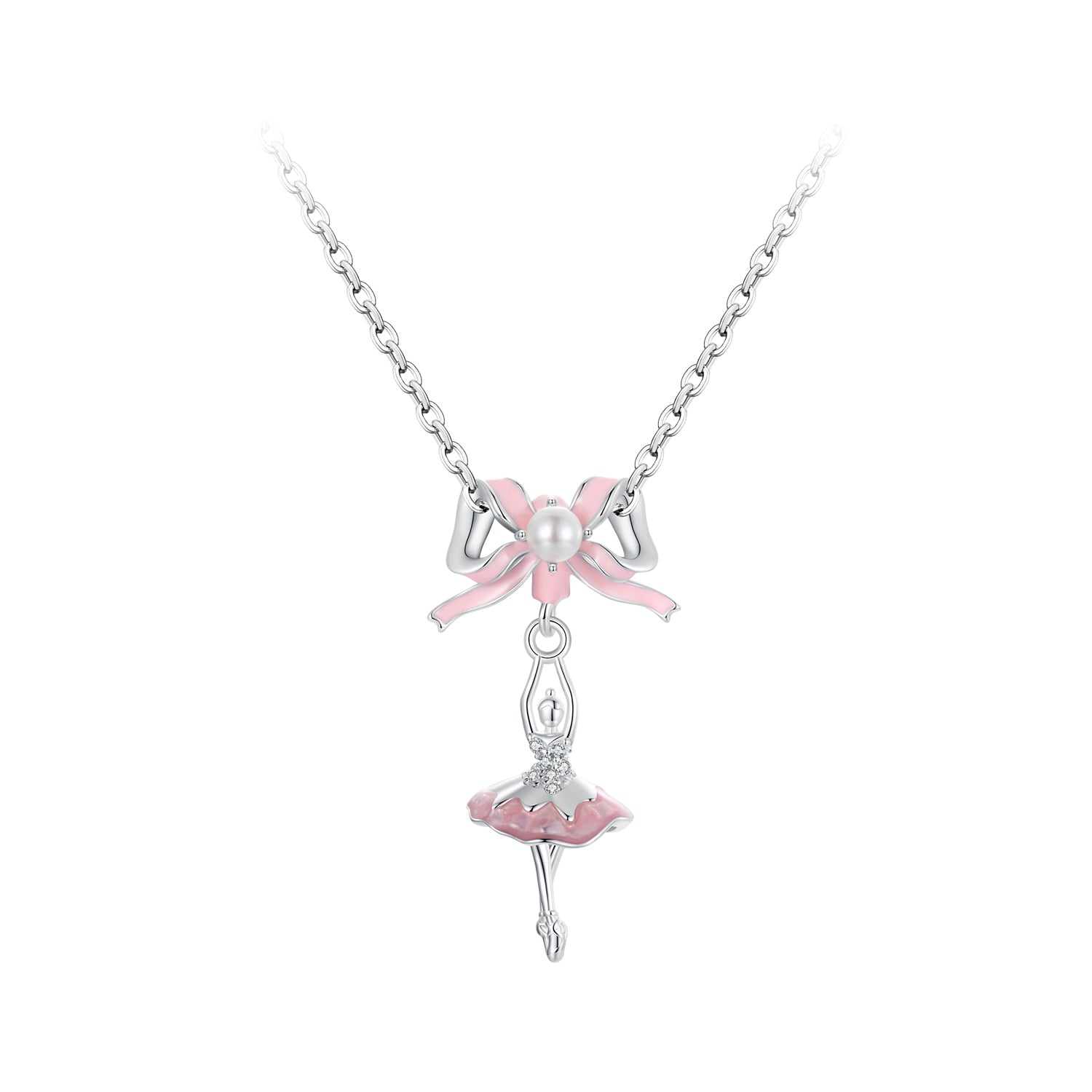 Pink Ballerina Dangle Charm