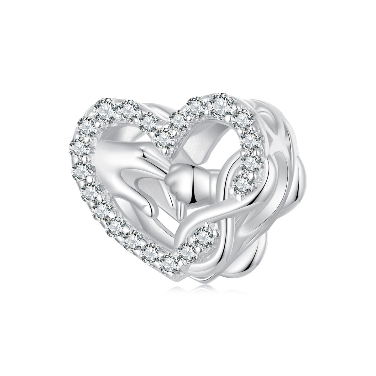 Forever Connected Heart Charm