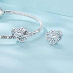 Forever Connected Heart Charm