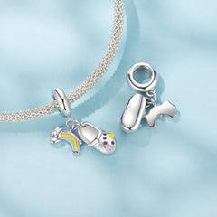 Clog Rainbow Pendant Charm