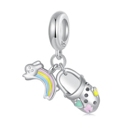 Clog Rainbow Pendant Charm