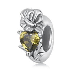 August Birth Flower Charm