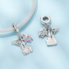 Fireworks Castle Pendant Charm