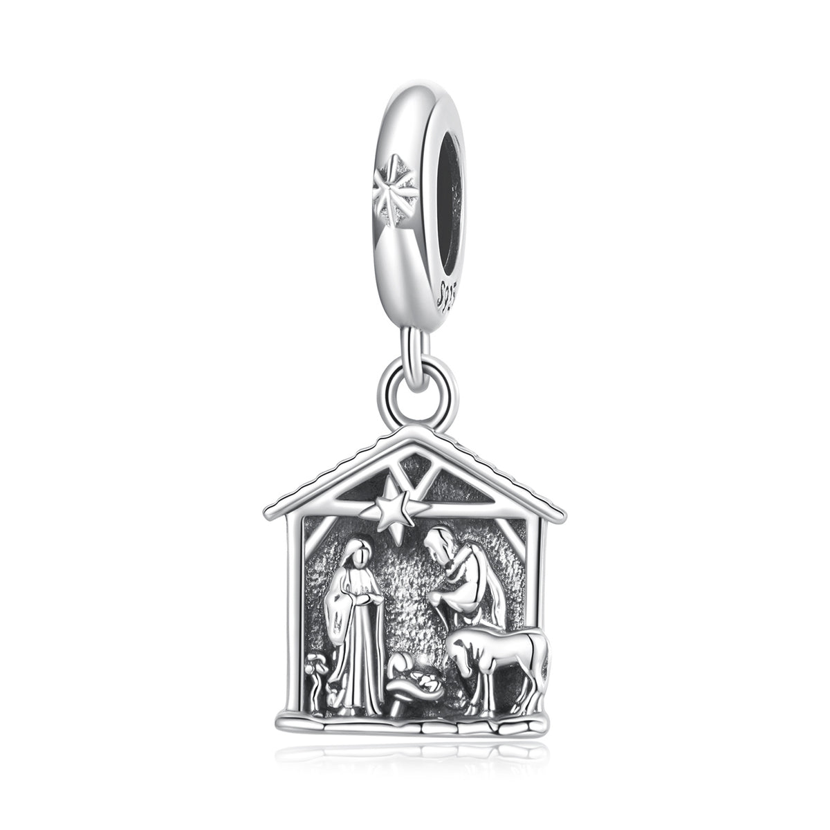 Christmas Nativity Pendant Charm