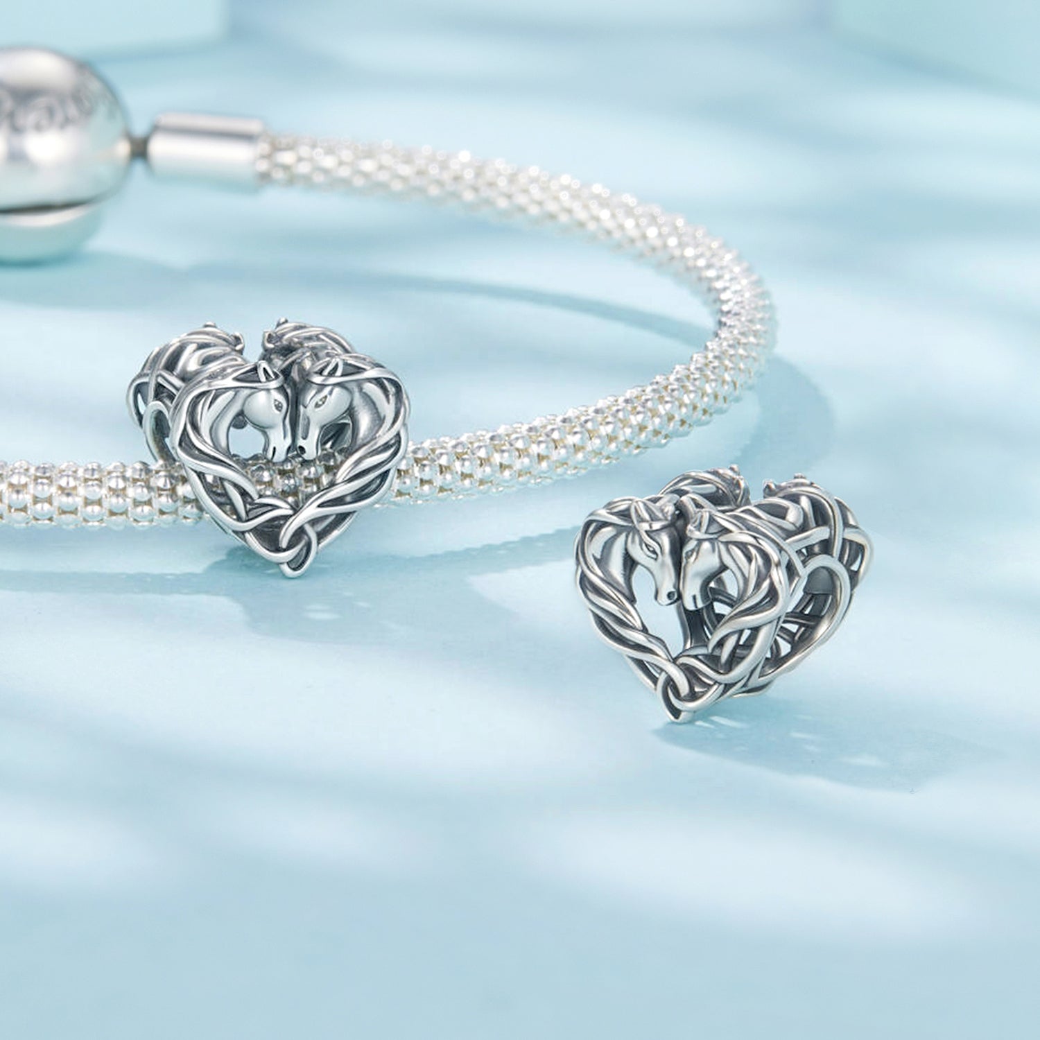 Horse Heart Charm