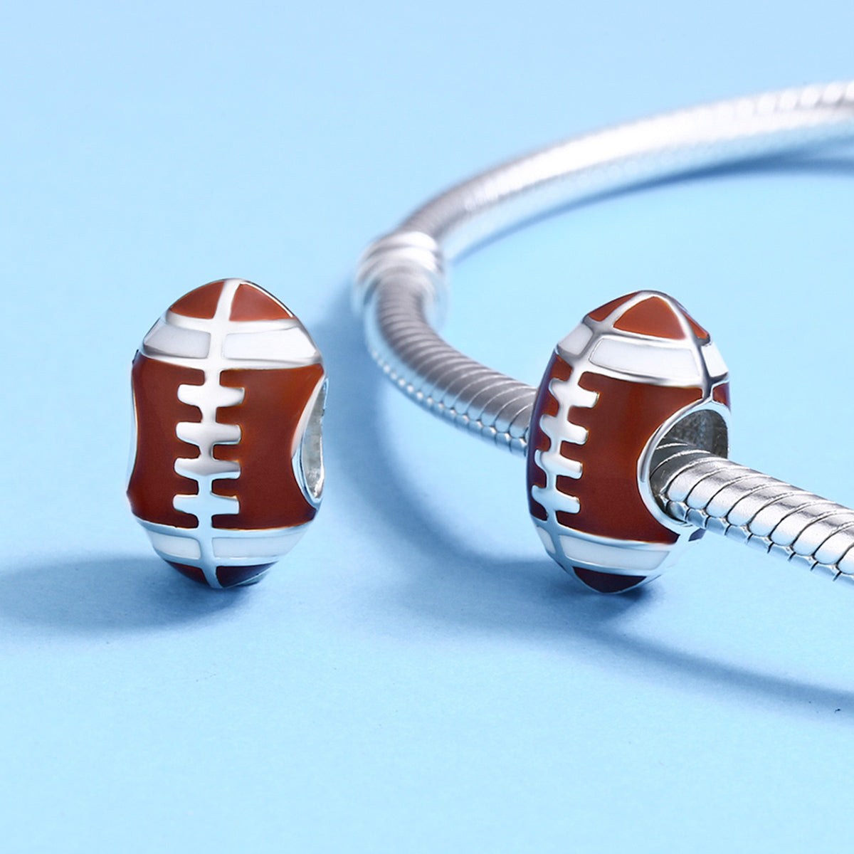 Rugby Ball Charm