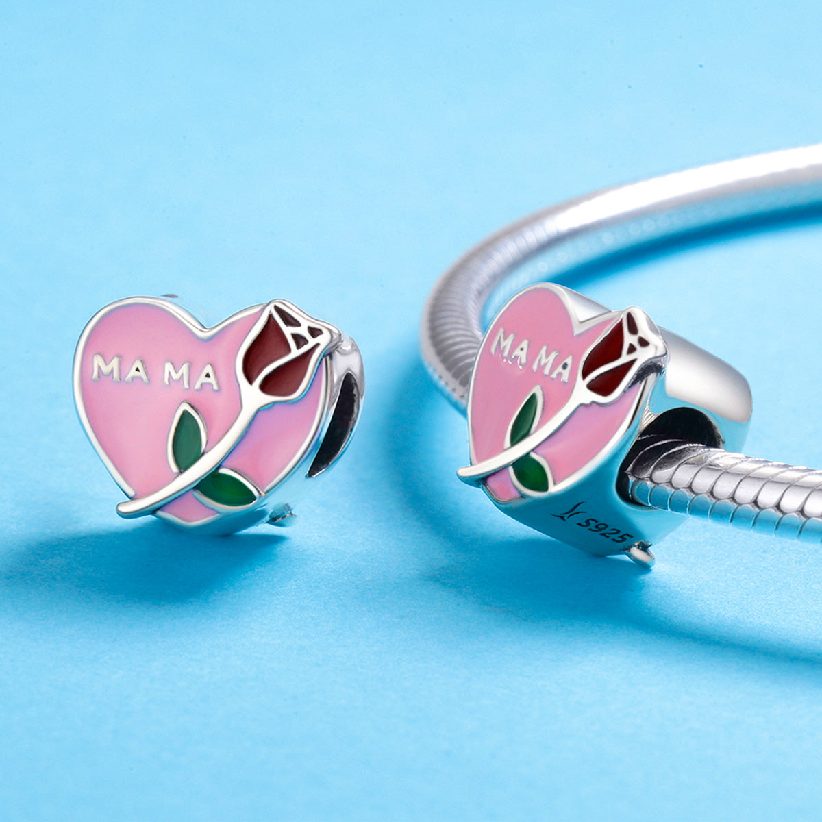 Mama Heart Charm