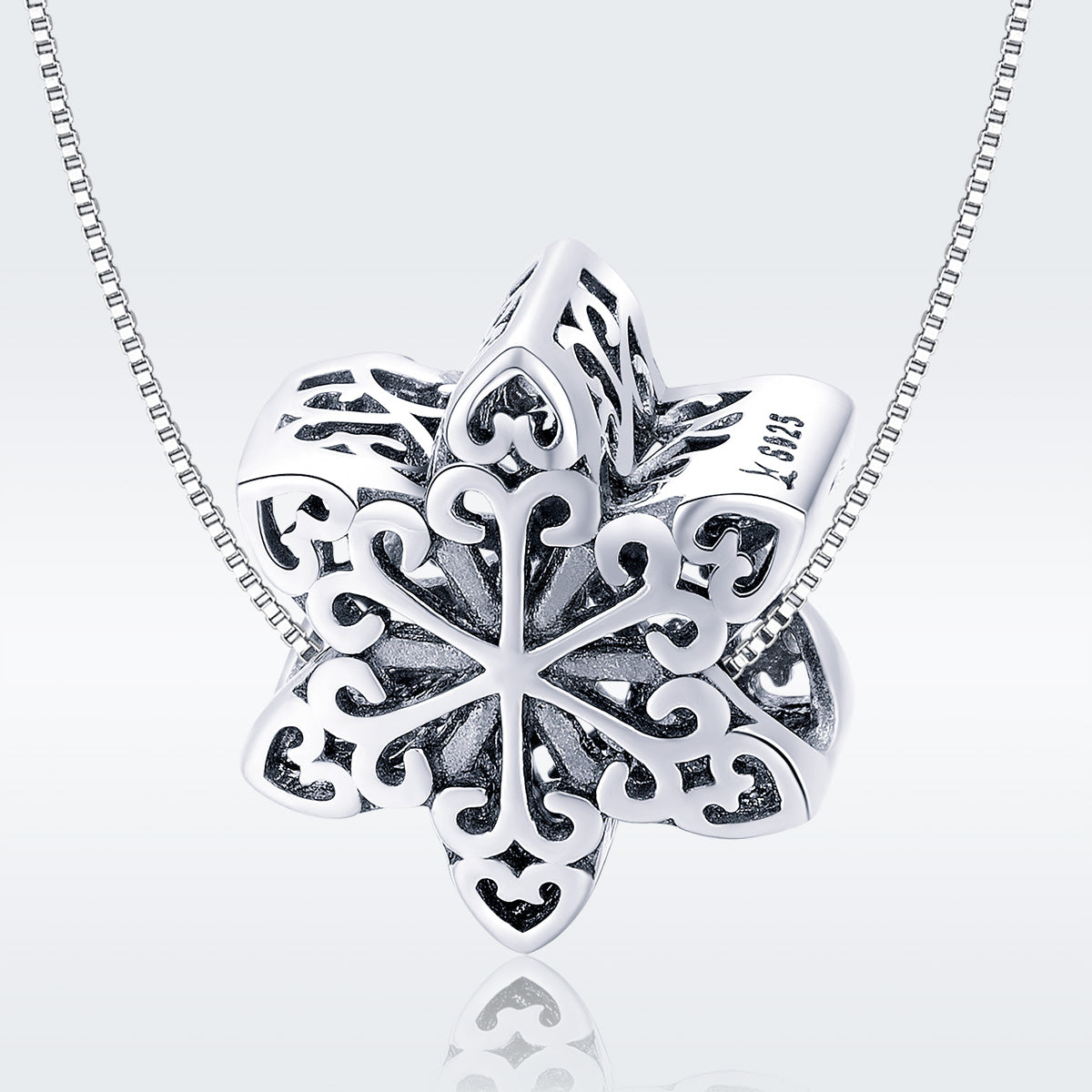 Snowflake Silver Charm
