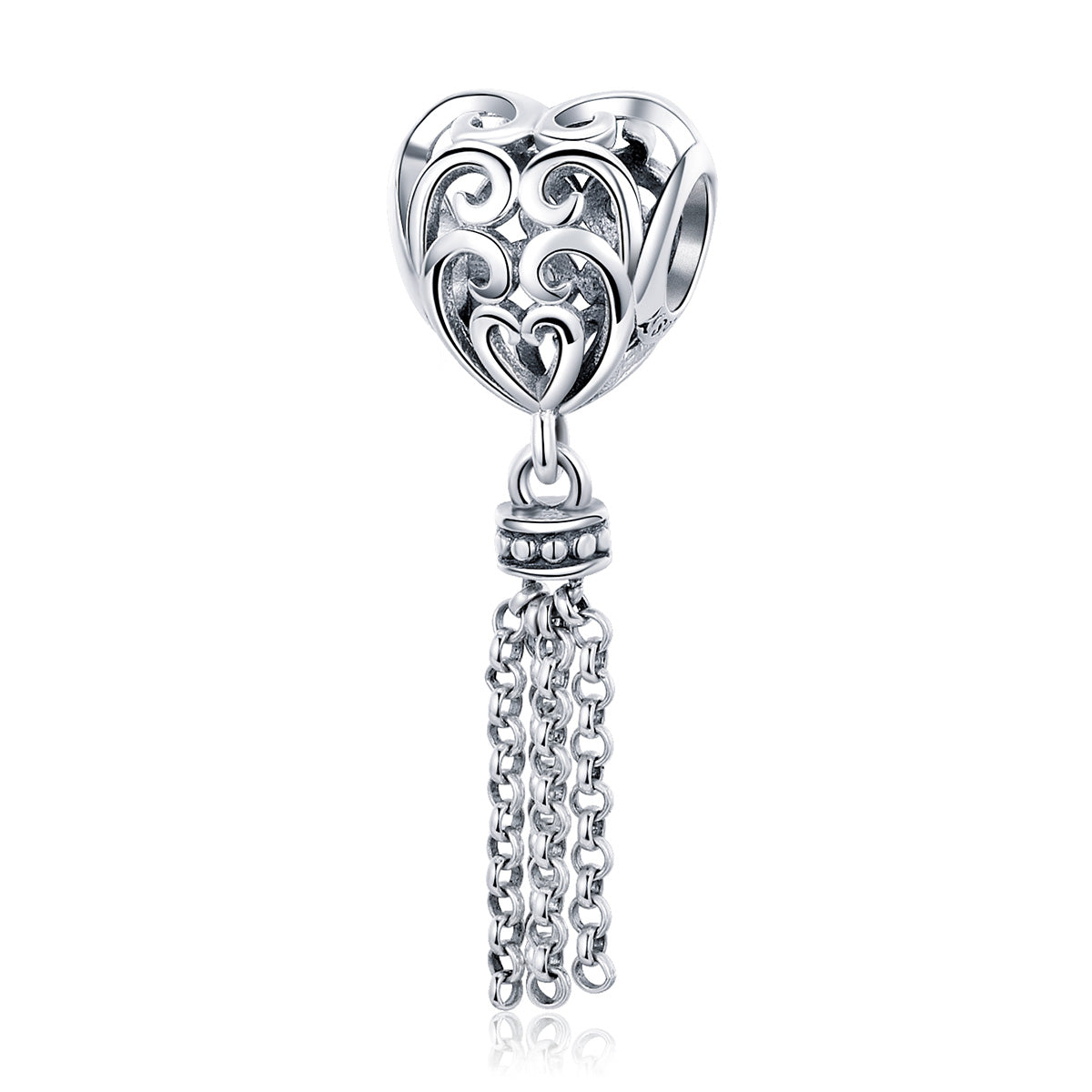 Heart Tassle Charm