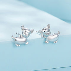 Silver Chihuahua Studs