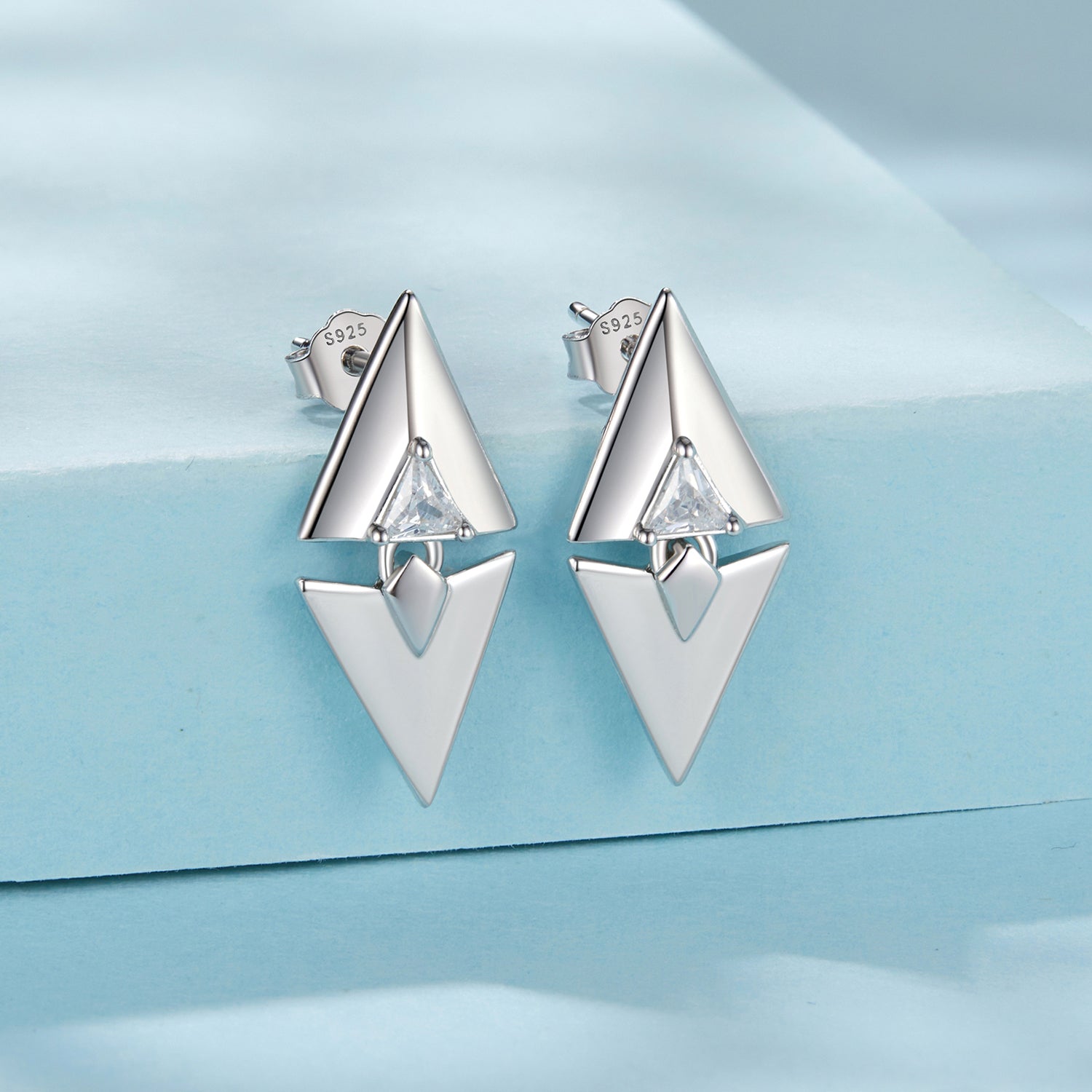 Triangle Geometric Stud Earrings