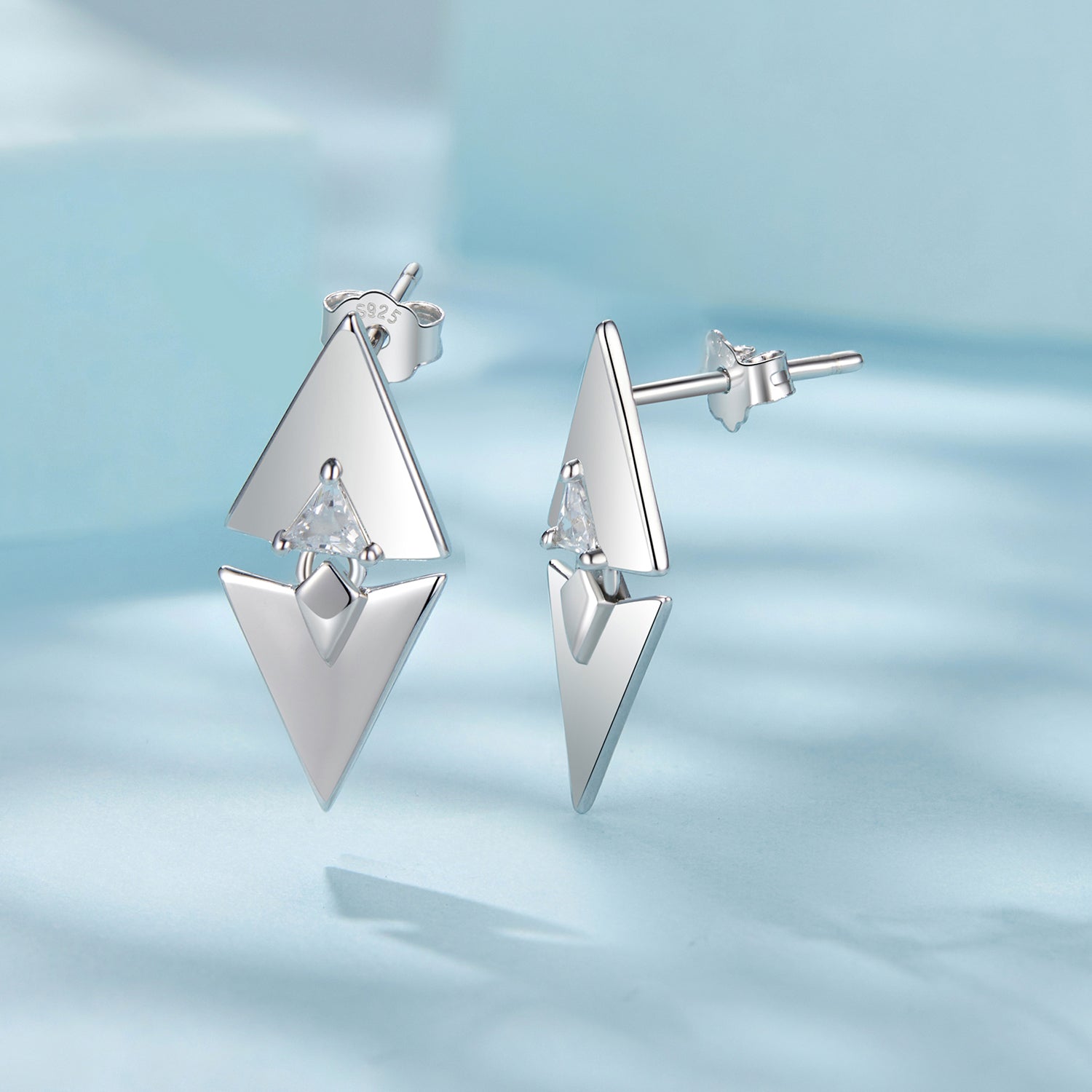 Triangle Geometric Stud Earrings