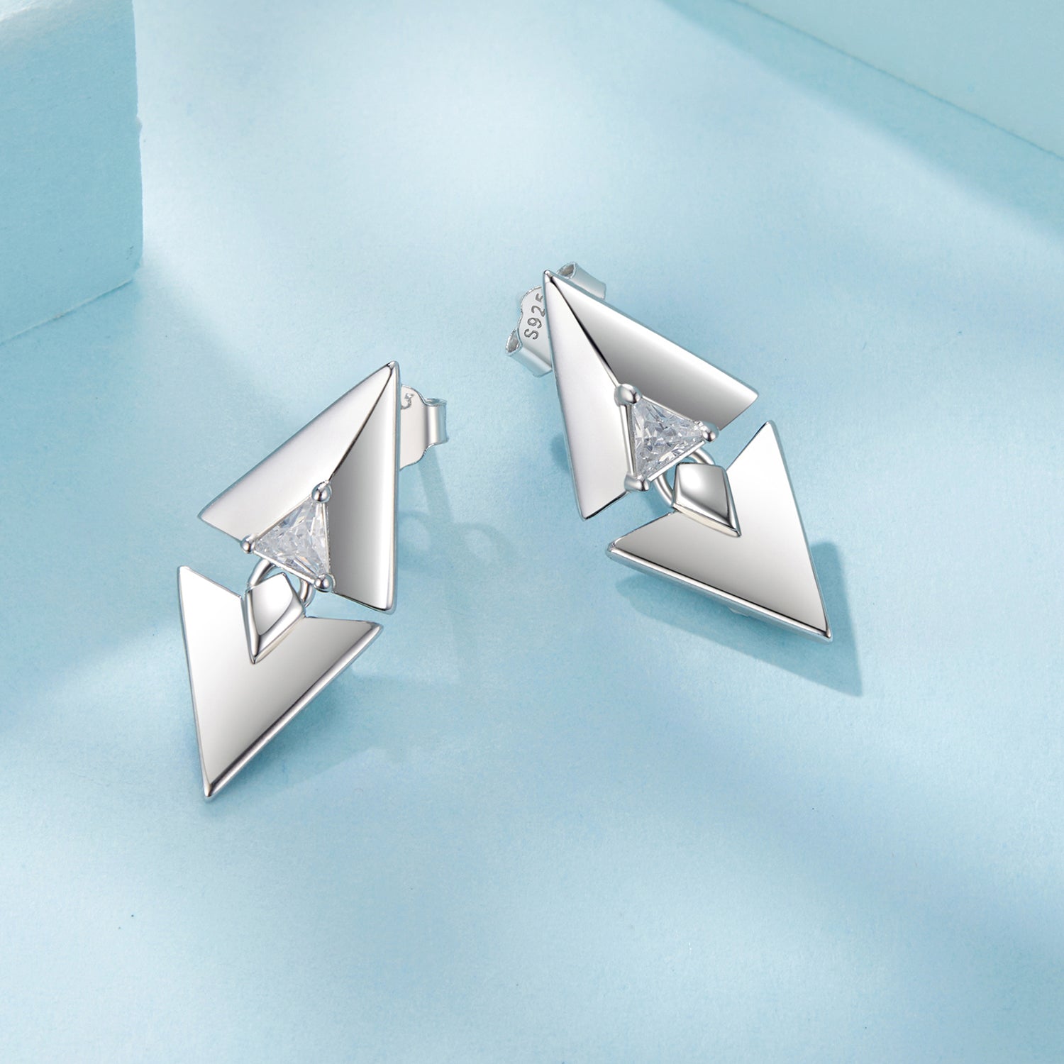 Triangle Geometric Stud Earrings