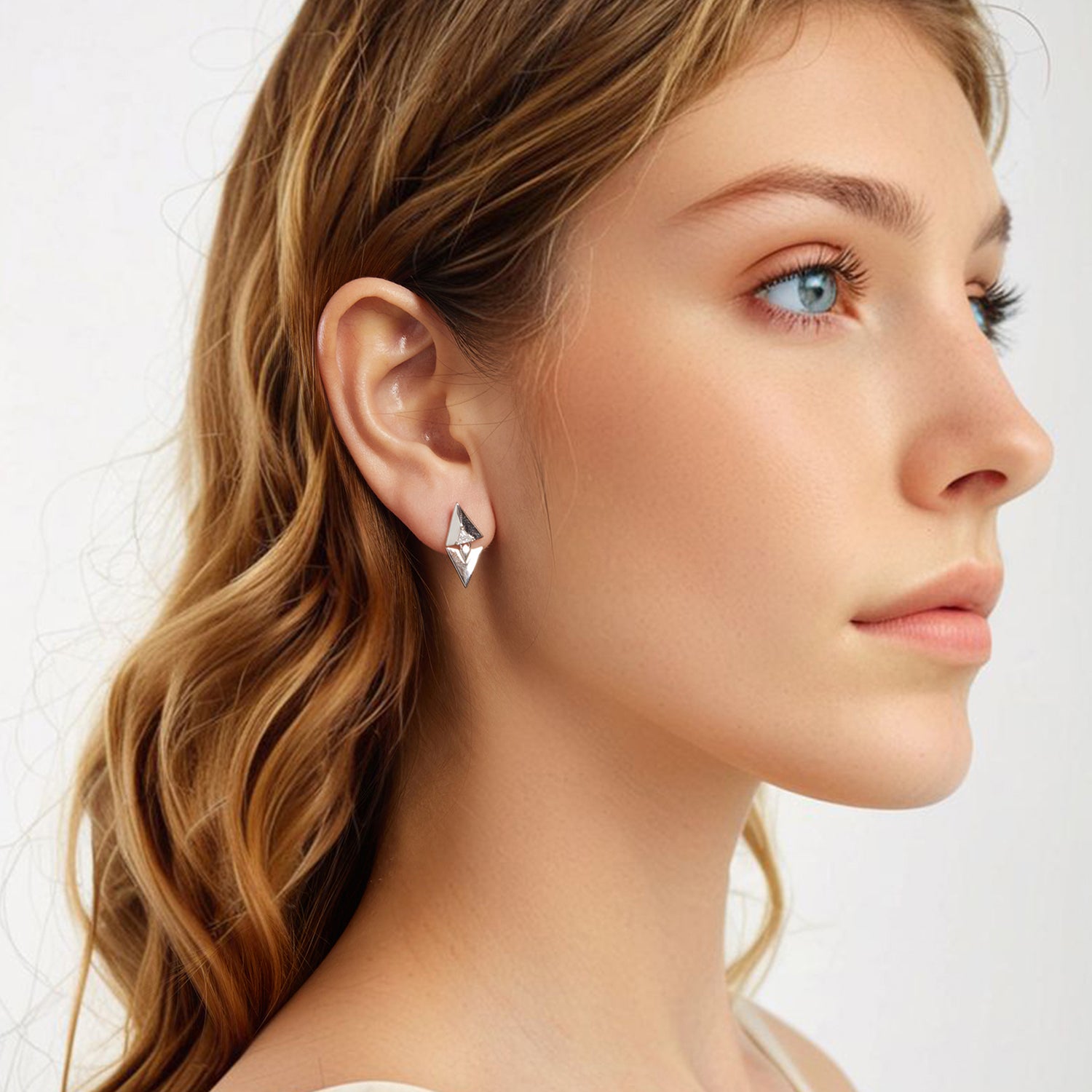 Triangle Geometric Stud Earrings