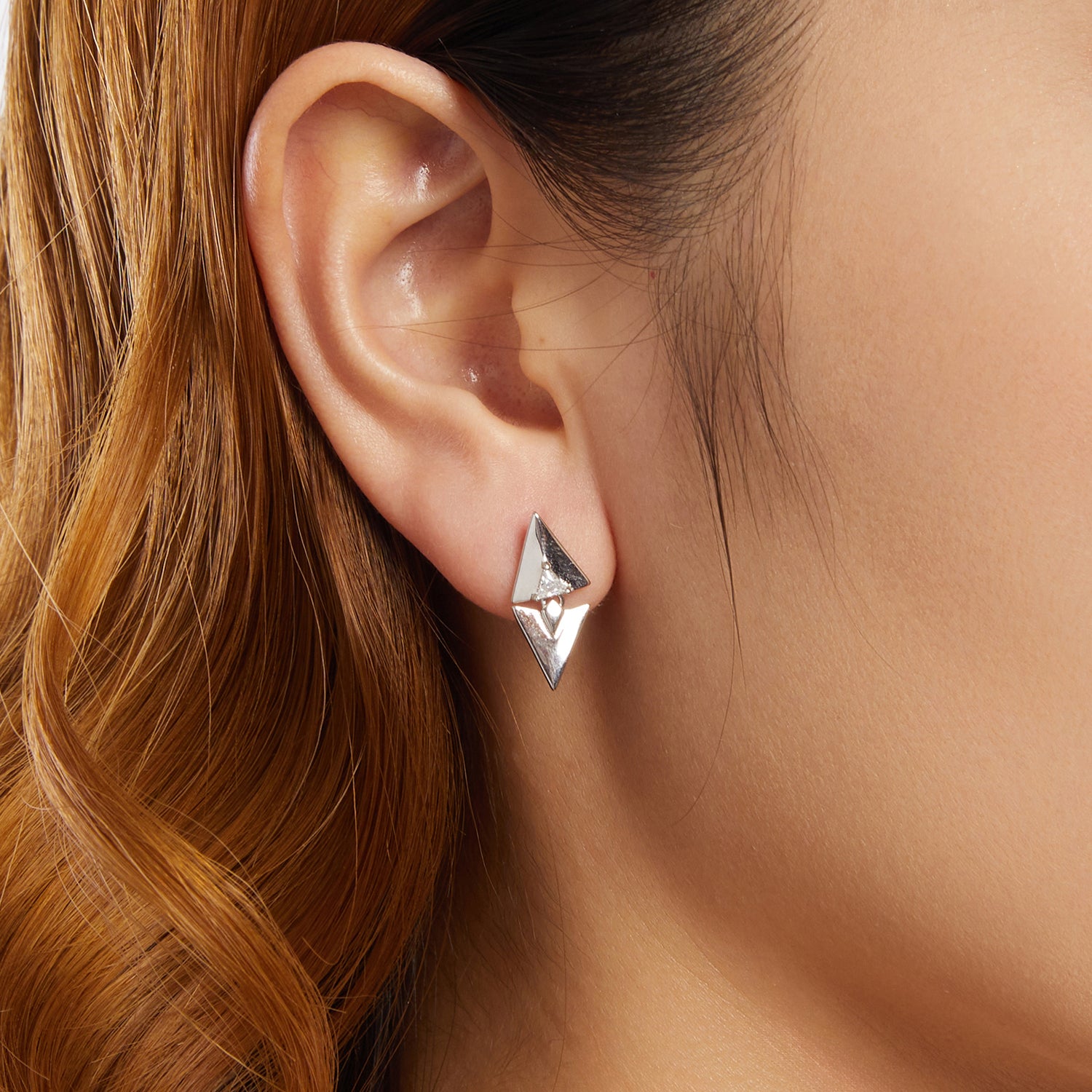 Triangle Geometric Stud Earrings