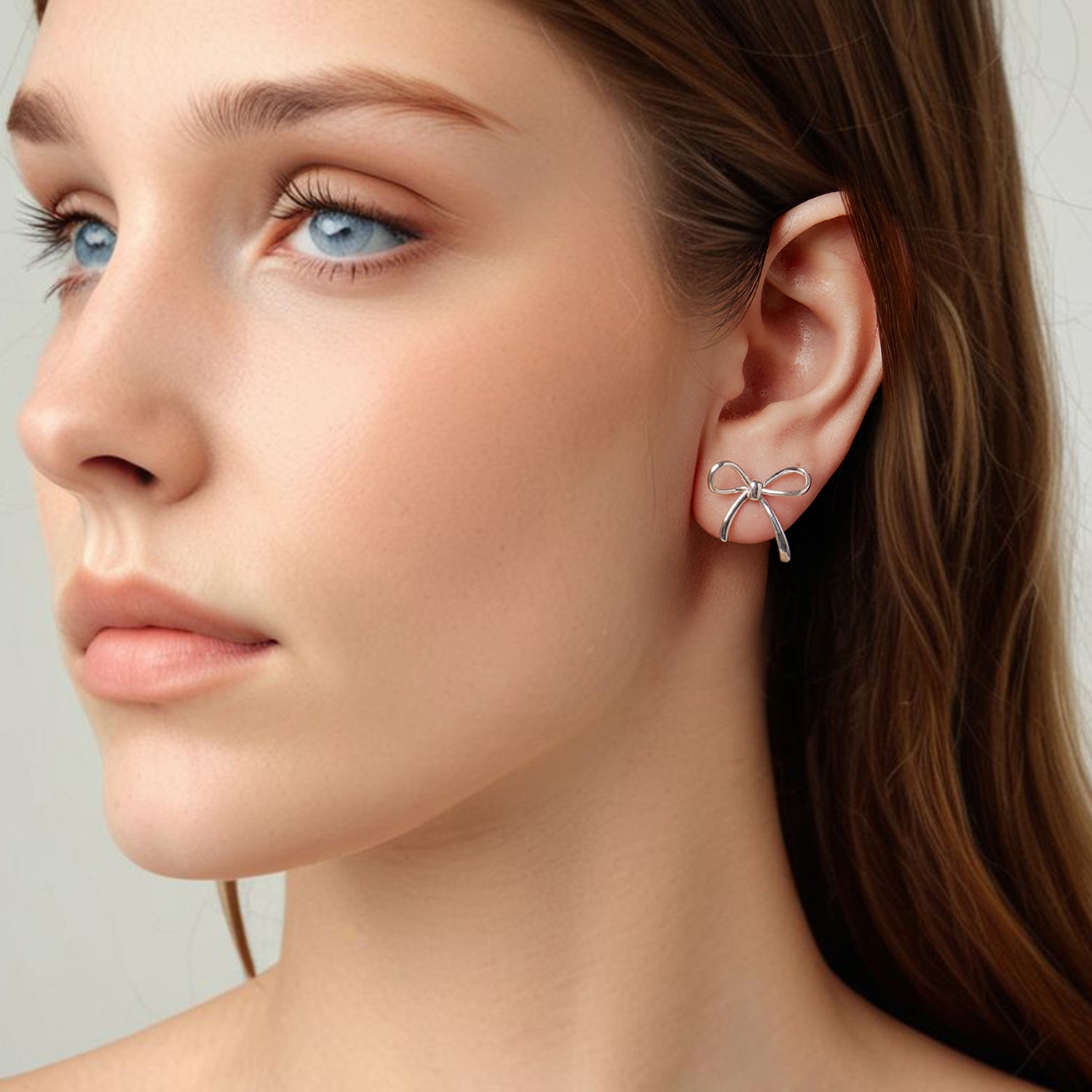 Sweet Bow Stud Earrings