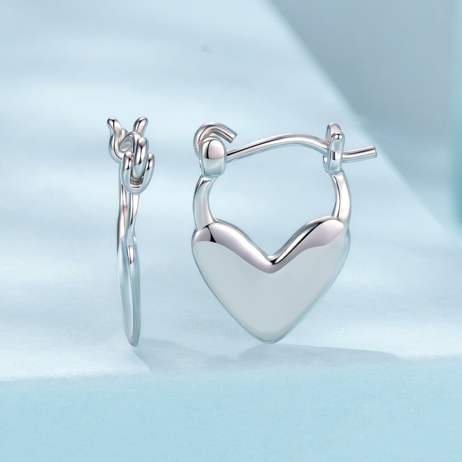 Heart Ear Buckle Earrings