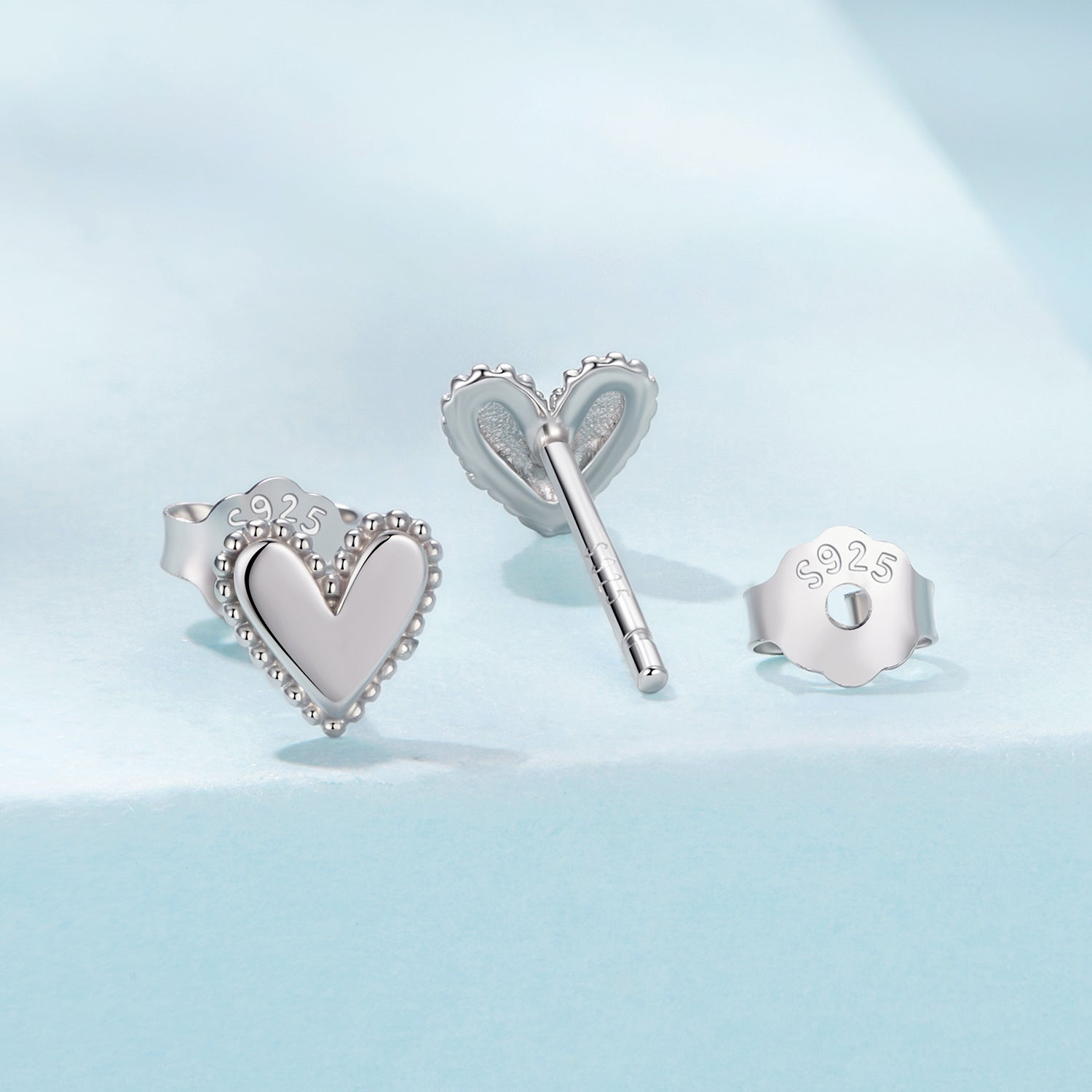 Mini Heart Stud Earrings