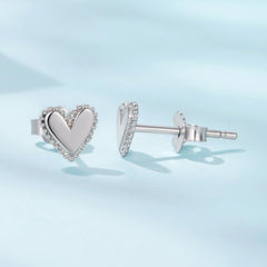 Mini Heart Stud Earrings
