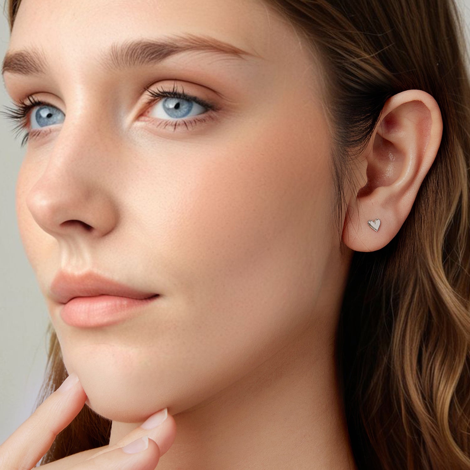 Mini Heart Stud Earrings