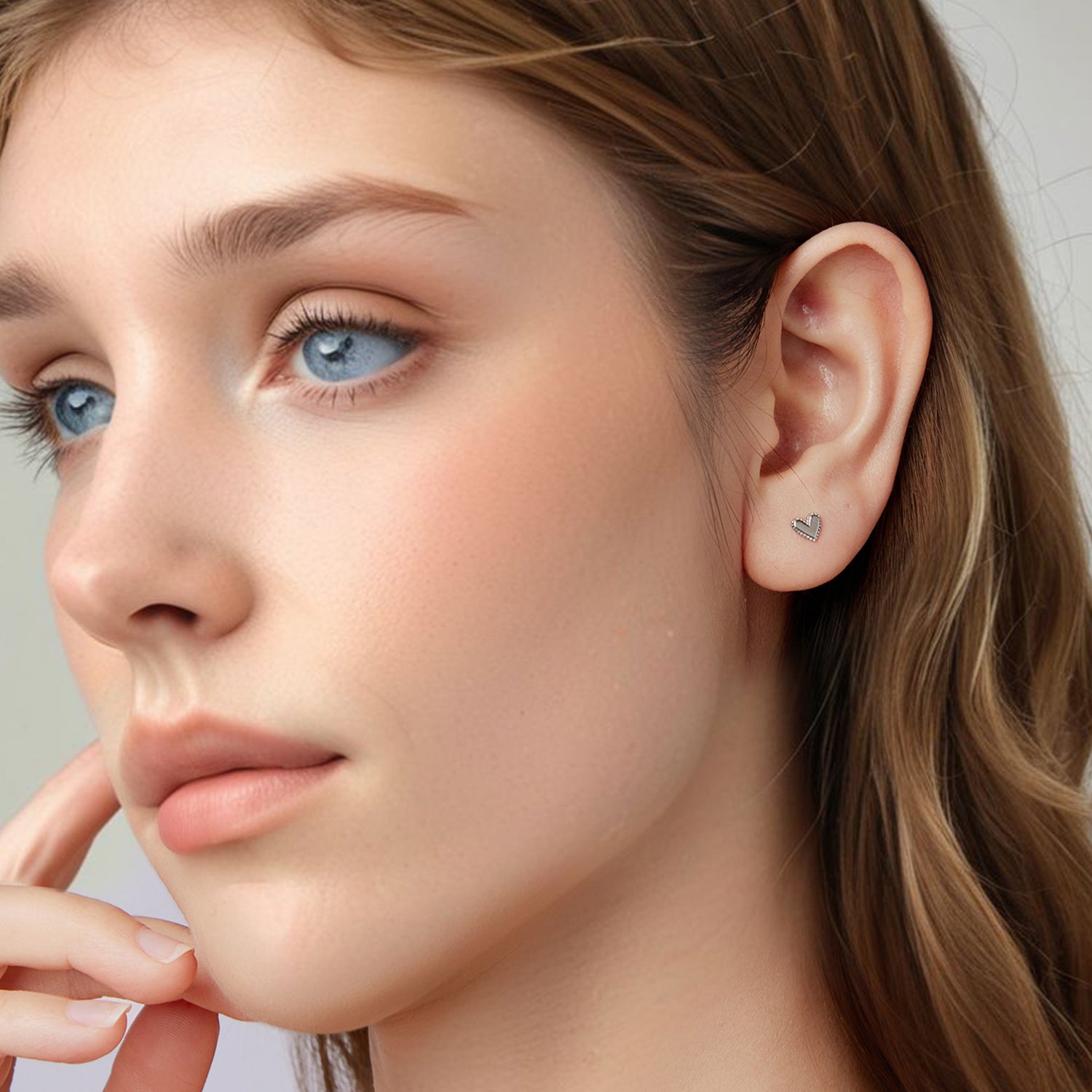 Mini Heart Stud Earrings