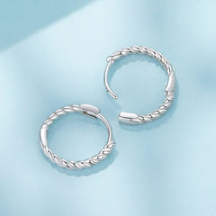 Twisted Hoop Earrings