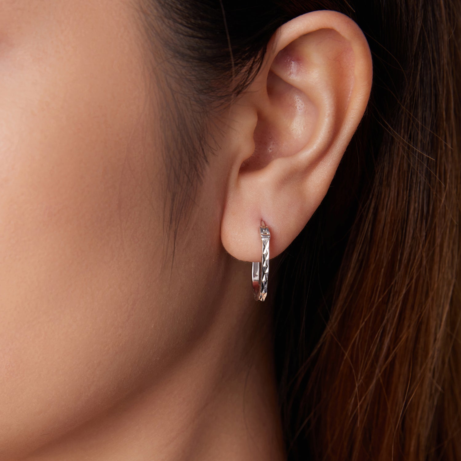 Carved Floral Ear Cuff Earrings