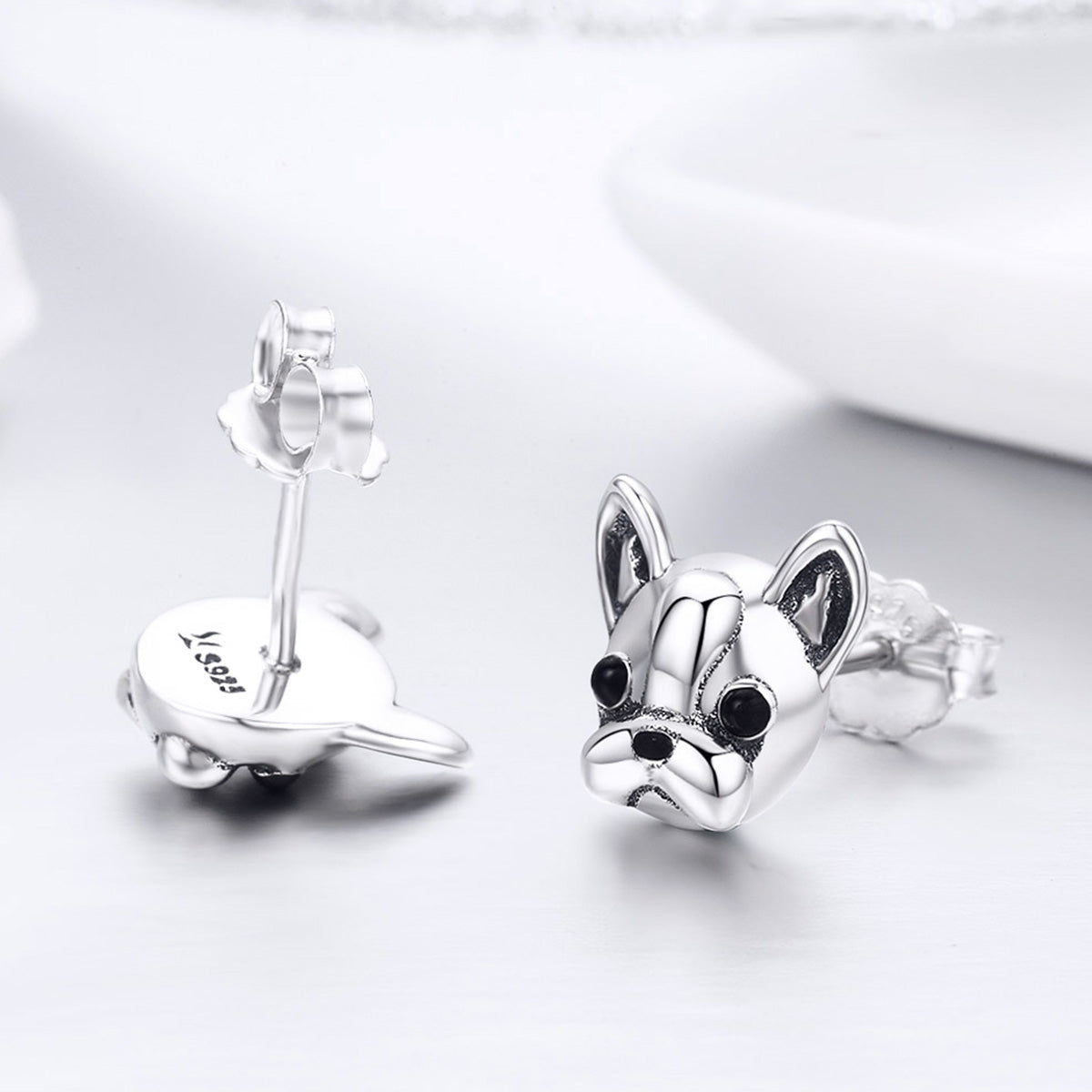 French Bulldog Stud Earrings