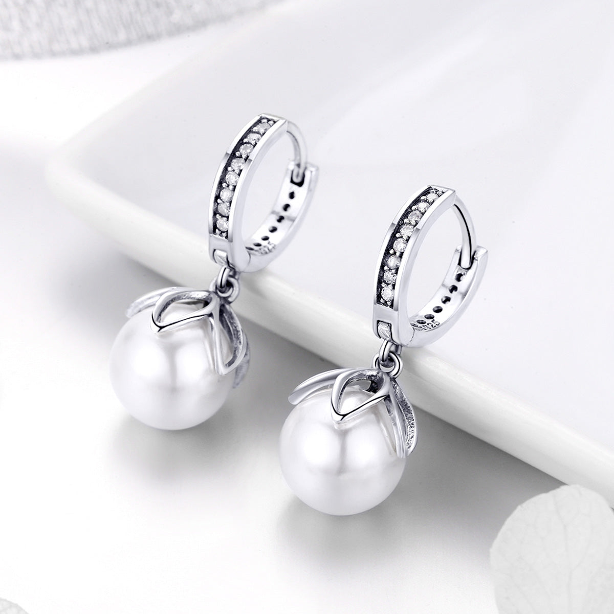 Glam Pearl Drop Earrings