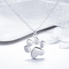 Paw Print Pendant Necklace