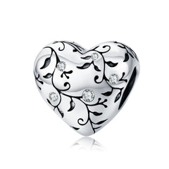 Silver Heart Charm NZ | Lullaboo