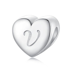 v heart bead pandora charm NZ